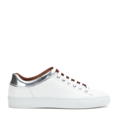 givenchy low sneakers in leather price|givenchy white high top sneakers.